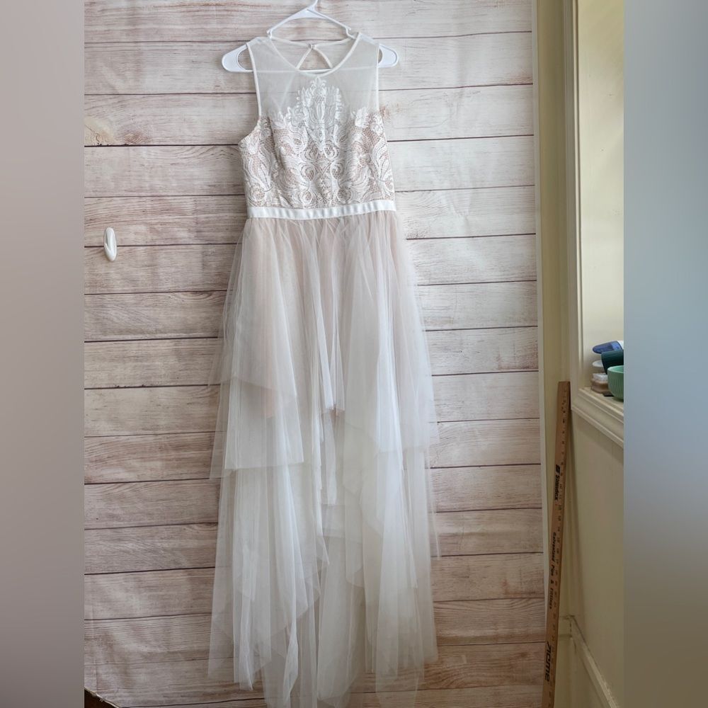 NEW WITH TAGS BCBG MAXAZRIA FORMAL RIESE TULLE APPLIQUÉ MAXI - Picture 6 of 15